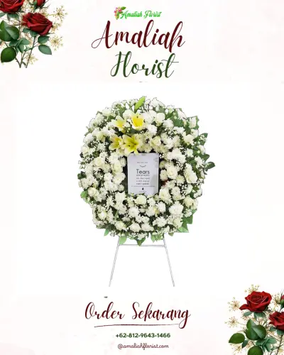 Krans Bunga Duka Cita di Sukagalih